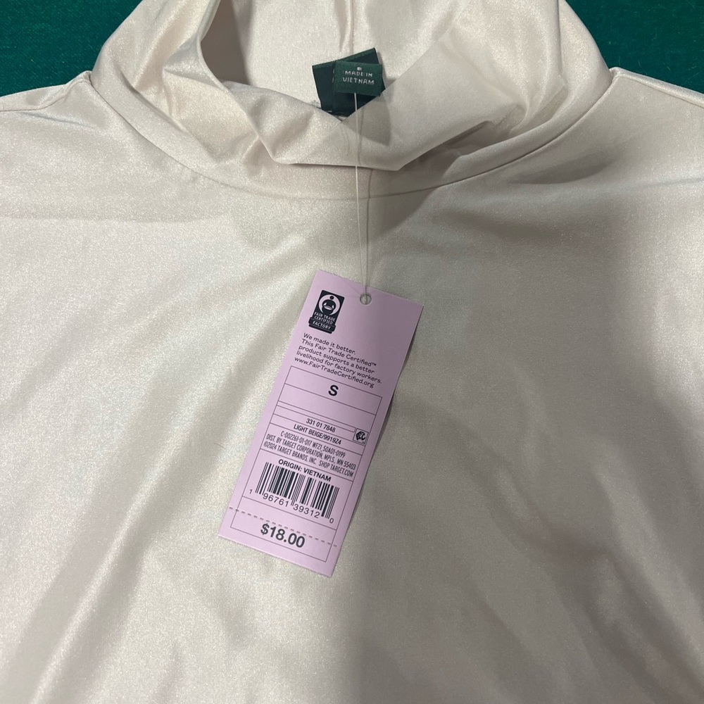 White Turtleneck Top